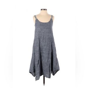 Anthropologie chambray asymmetrical hem dress